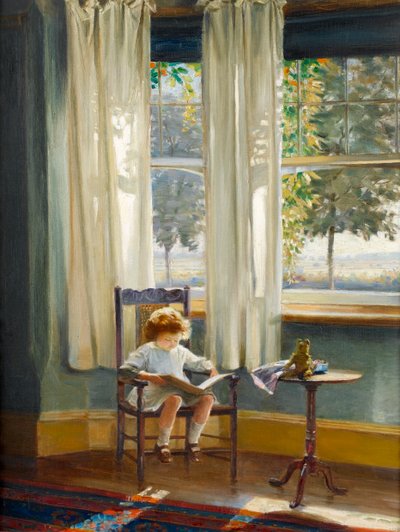 Girl Reading by Walter Bonner Gash